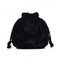 Cute Plush String Bucket Bag Shoulder Bag For Women - Black