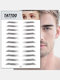 3D Eyebrow Tattoo Sticker Long Lasting Waterproof False Eyebrows Cosmetics - 11 Black