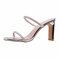 Women Opened Toe Roman High-heeled Slippers - Silver