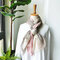 Scarf Autumn And Winter Literary Cotton And Linen Scarf Female Gradient Color Natural Wrinkle Scarf - #6