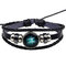 Vintage Multilayer Bracelet Leather Handmade Gallstone Twelve Constellation Ethnic Jewelry for Women - 04