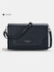 Women PU Leather Multifunction Large Capacity 6.5 Inch Phone Bag Money Clip Crossbody Bag - Black