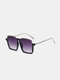 यूनिसेक्स मेटल फुल स्क्वायर फ्रेम पीसी हाफ फ्रेम एंटी-ब्लू लाइट एंटी-यूवी धूप का चश्मा - #01