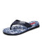 Men Braethable Slip Resistant Clip Toe Soft Lazy Outdoor Flip Flops - Blue