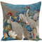 Retro Painting Flamingo Swan Fairy  Pillowcase Home Fabric Sofa Cushion Cover - #1