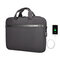 USB Travel Laptop Bag Waterproof Messenger Bag Shoulder Bag for Men And Women - Black