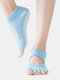Women Pure Cotton Breathable Sweat Absorbing Sports Yoga Socks Backless Open Toe Yoga Socks - #13