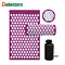Acupressure Mat and Neck Pillow Set Relieves Stress and Sciatic Pain for Optimal Health and Wellness with Handle Box for Storage and Travel - Purple2