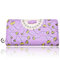 Women Cute Candy Color Long Wallet - Purple