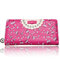 Women Cute Candy Color Long Wallet - Rose Red