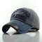 Men Washed Demin Baseball Cap Outdoor Sunshade Adjustable Hats - #02