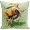 1 PC Retro Poster Girl Pillowcase Super Soft Plush Throw Pillow Cover Cushion Cover Homeware - #1