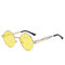 Women Vintage Round UV400 Protection Sunglasses Causal Steam Punk Round Eyeglasses - #06