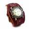 Vintage Genuine Leather Mens Watches Casual Sport Punk Style Quartz Watches for Men - 2