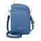Women Multi-Slot Comestic Crossbody Bag Mini Phone Bag - Blue