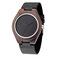 Luxury Wood Genuine Leather Watches Sandalwood Quartz Wristwatches Punk Skull Casual Watch for Men - #02