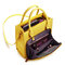 女性の固体多機能ハンドバッグ作業クロスボディバッグ - 黄