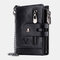 Men Genuine Leather RFID Wallet Card Holder - Black