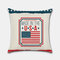 Independence Day Kissenbezüge American Holiday Themed Digital gedruckte Kissenbezug ohne Kern - #1