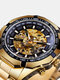 Fashion Men Watch 3ATM Waterproof Luminous Display Mechanical Watch - Black