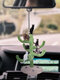 1PC Acrylic Cute Car Rearview Mirror Cat Kitty Pendant Home Hanging Ornament Backpack Keychain Accessories - #02