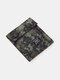 Men Casual Camouflage Multifunction Canvas Wallet Purse - Green