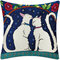 1 PC Cartoon Cat Pillowcase Linen Pillow Cushion Decorative Throw Pillow Cover Home Fabric Sofa Cushion Cover - #1