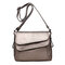 Women Solid Crossbody Bag Casual Multi-Slot Shoulder Bag - Silver