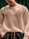 Camiseta transparente con cuello en V y manga recortada para hombre - Rosa claro