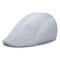 Men Women Mesh Beret Cap Outdoor Sports Golf Cabbie Peaked Hats  - White