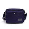 Women Nylon Waterproof Crossbody Bags Solid Multi-slot Shoulder Bags - Blue