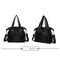 Women Large Capacity Handbag Tote Bag Light Weight Oxford  Shoulder Bag - Brown
