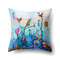 Creative Abstract Fish Ocean Painting Microfiber Cushion Cover Home Sofa Office Car Seat Art Decor - #9