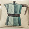 Moderne einfache Kaffee Sofa Baumwolle Leinen Kissenbezug Taille Kissenbezug Taschen Home Car Decor - #4