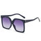Retro Big Box New Sunglasses Contrast Color Sunglasses - Gray