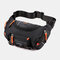 Men Sporty Headphone Plug Crossbody Bag - Black