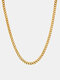Trendy Hip Hop Chain Stainless Steel Necklaces - Gold