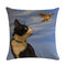 Vintage Art Oil Printing Cat Linen Cotton Cushion Cover Home Sofa Office Decor Throw Pillowcases - #4