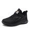 Men Warm Lining Non Slip Cushioned Pure Color Comfort Casual Shoes - Gray