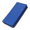 RFID Antimagnetic Genuine Leather Multi-Slots Phone Bag Clutch Bag Long Wallet For Women Men - Blue