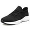 Men Mesh Fabric Breathable Non Slip Casual Walking Sneakers - Black1