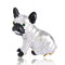 Cute Green Rhinestone Eyes Alloy Dog Brooch Delicate Breastpin Clothing Accessories for Women Girl - White