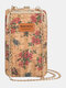 Faux cuir imprimé multi fente porte-cartes sac à main sac de téléphone sac à bandoulière - #04