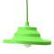 Pantalla plegable colorida Silicona Soporte para lámpara de techo Colgante DIY Diseño Pantalla intercambiable - Verde