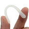 1 Pair Eyeglasses Silicone Rubber Temple Eyeglasses End Tips Ear Sock Pieces Ear Tubes Replacement Glasses Clip - White