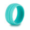 8.5MM Trendy Colorful Environmental Silicone Rings Casual Unisex Wholesale Gift for Men for Women - Sky Blue