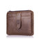 Genuine Leather Card Holder RFID Antimagnetic Vintage Wallet For Men - Coffee