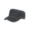 Men Cotton Military Cap Flat Cap Sunshade Casual Outdoors Peaked Forward Cap Adjustable Hat - Black
