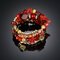 Retro Turquoise Winding Bracelet Multi-Layer Natural Stone Bracelet For Men - Red