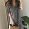 Chic High Saturated Color Loose Casual Striped Dress - Stripe